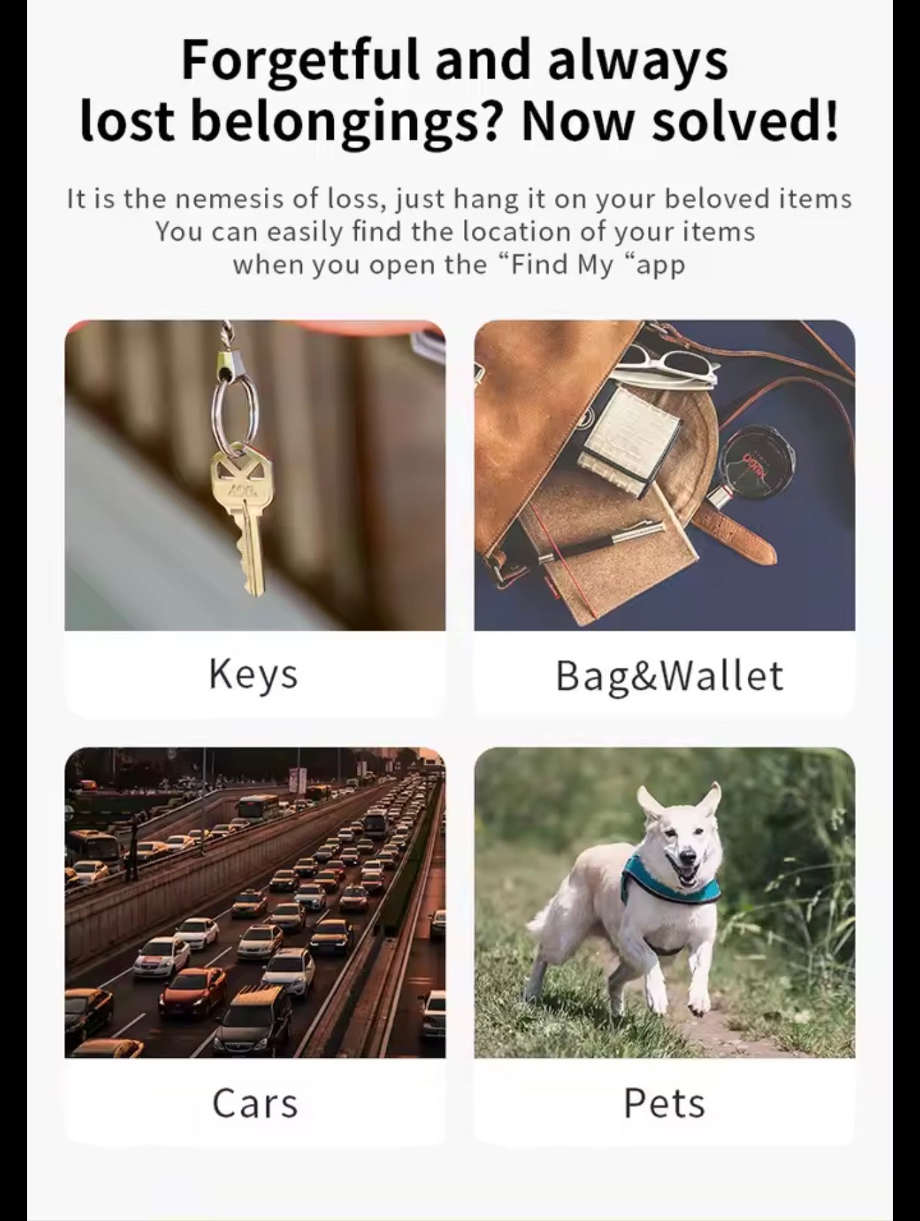 Bluetooth GPS Tracker Tag | Works with Apple Find My