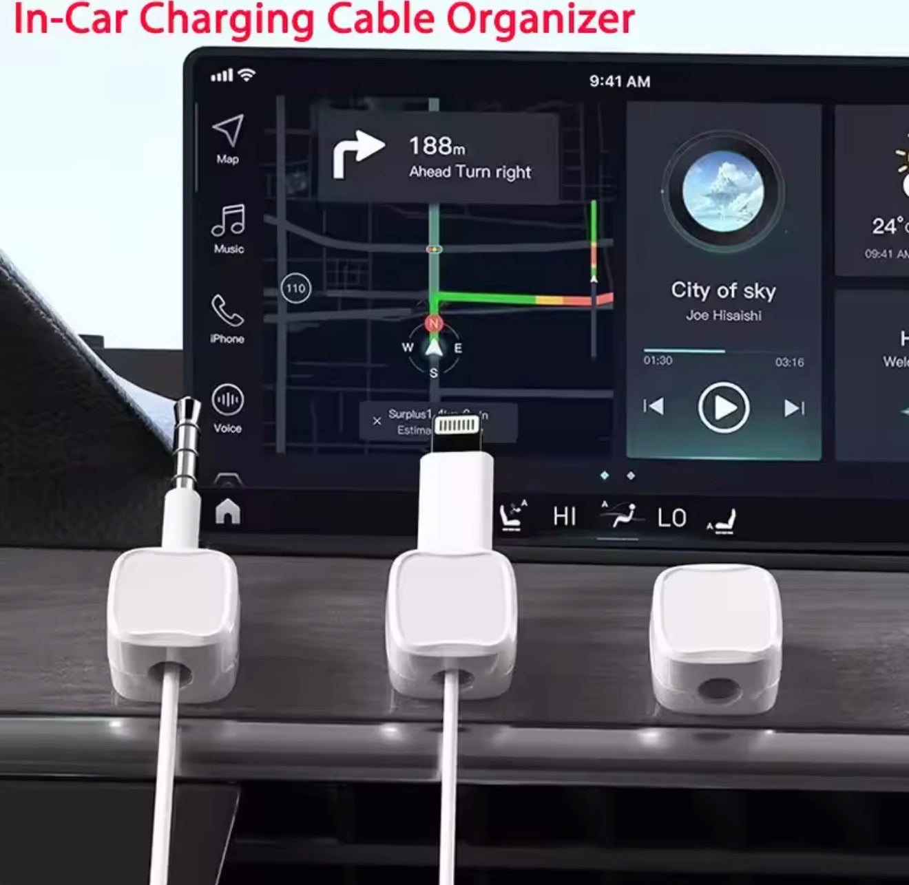 Magnetic Cable Clip Organizer