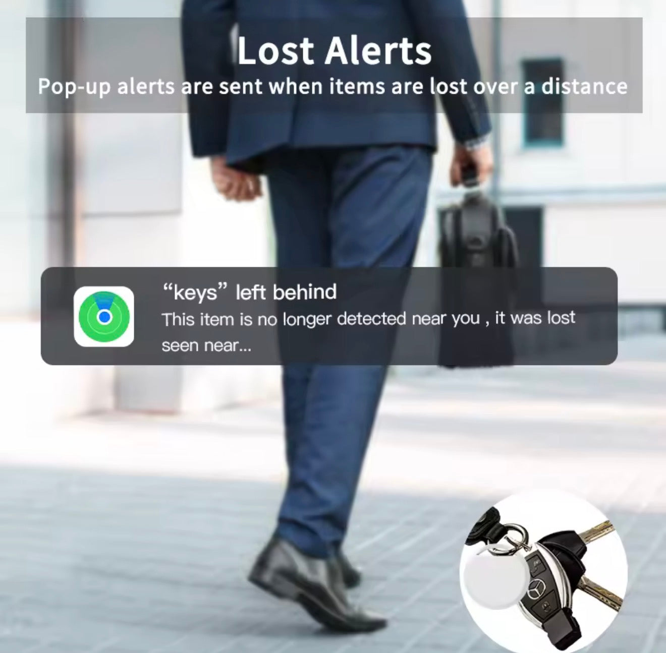 Bluetooth GPS Tracker Tag | Works with Apple Find My