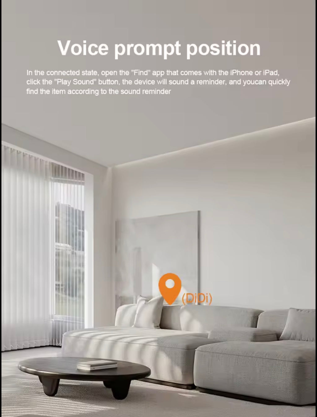 Bluetooth GPS Tracker Tag | Works with Apple Find My