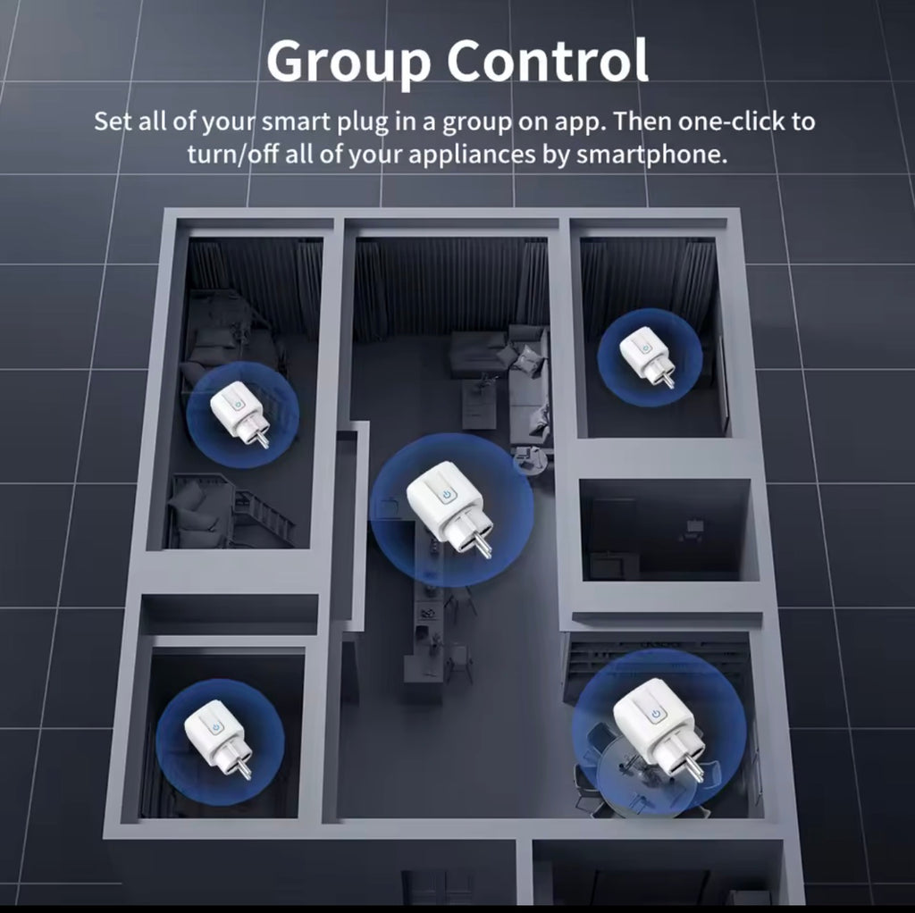 TNCE Tuya Smart Plug | WiFi / Zigbee Power Monitoring Socket