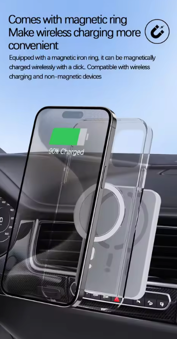 15W MagSafe Magnetic Car Charger | Air Vent Mount