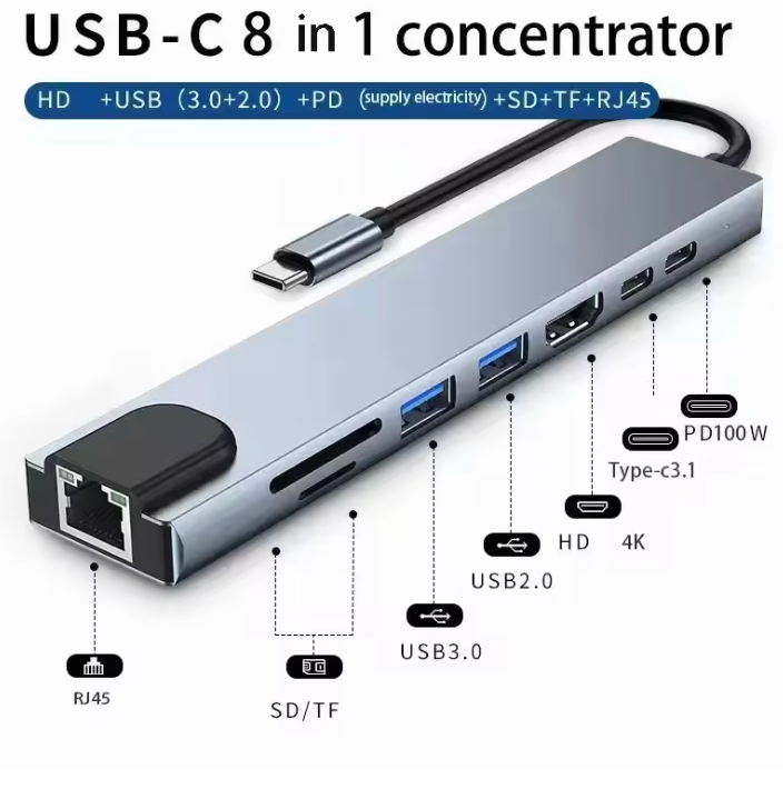 USB-C Multiport Hub | 4K HDMI, PD Fast Charging