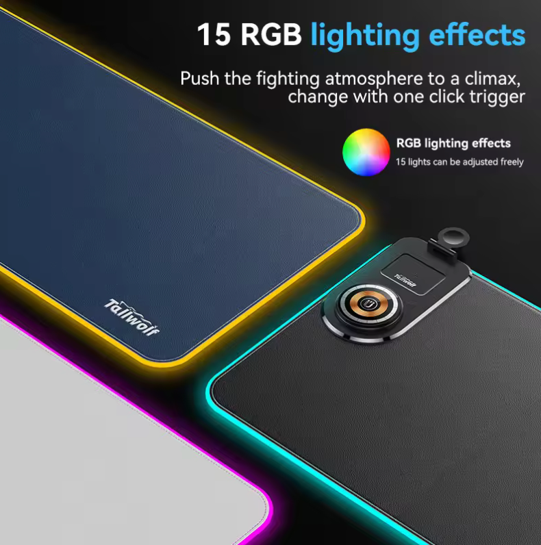 15W 3-in-1 Wireless Charging Mouse Pad