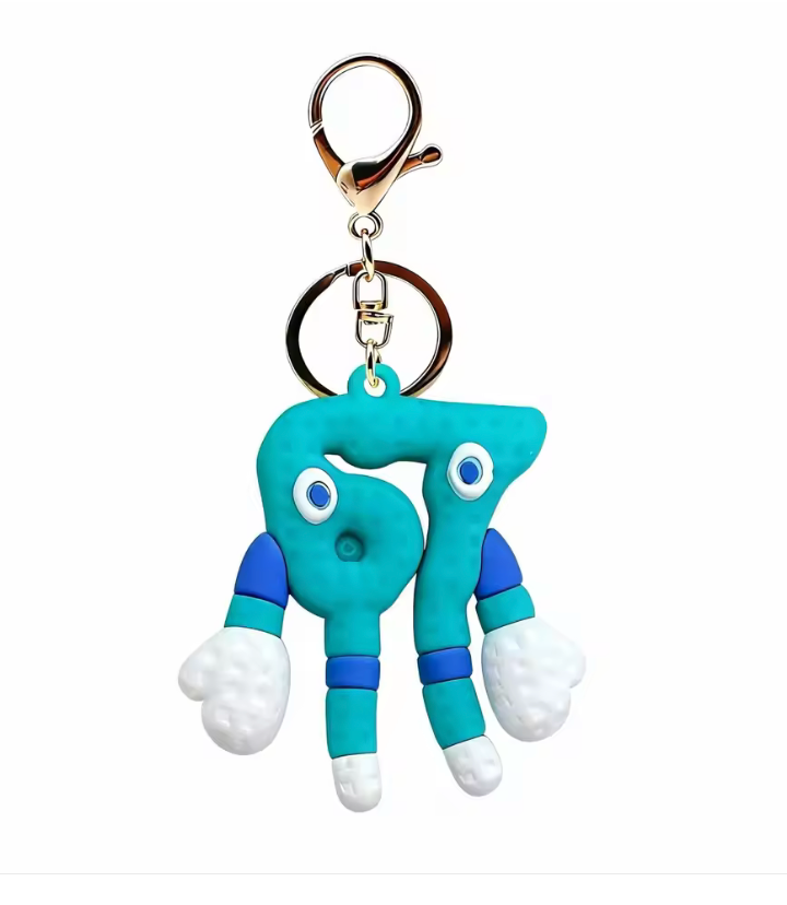 Brainrot Blue No. 67 Keychain